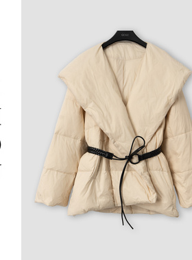 （周哥甄选）米色羽绒外套-32397