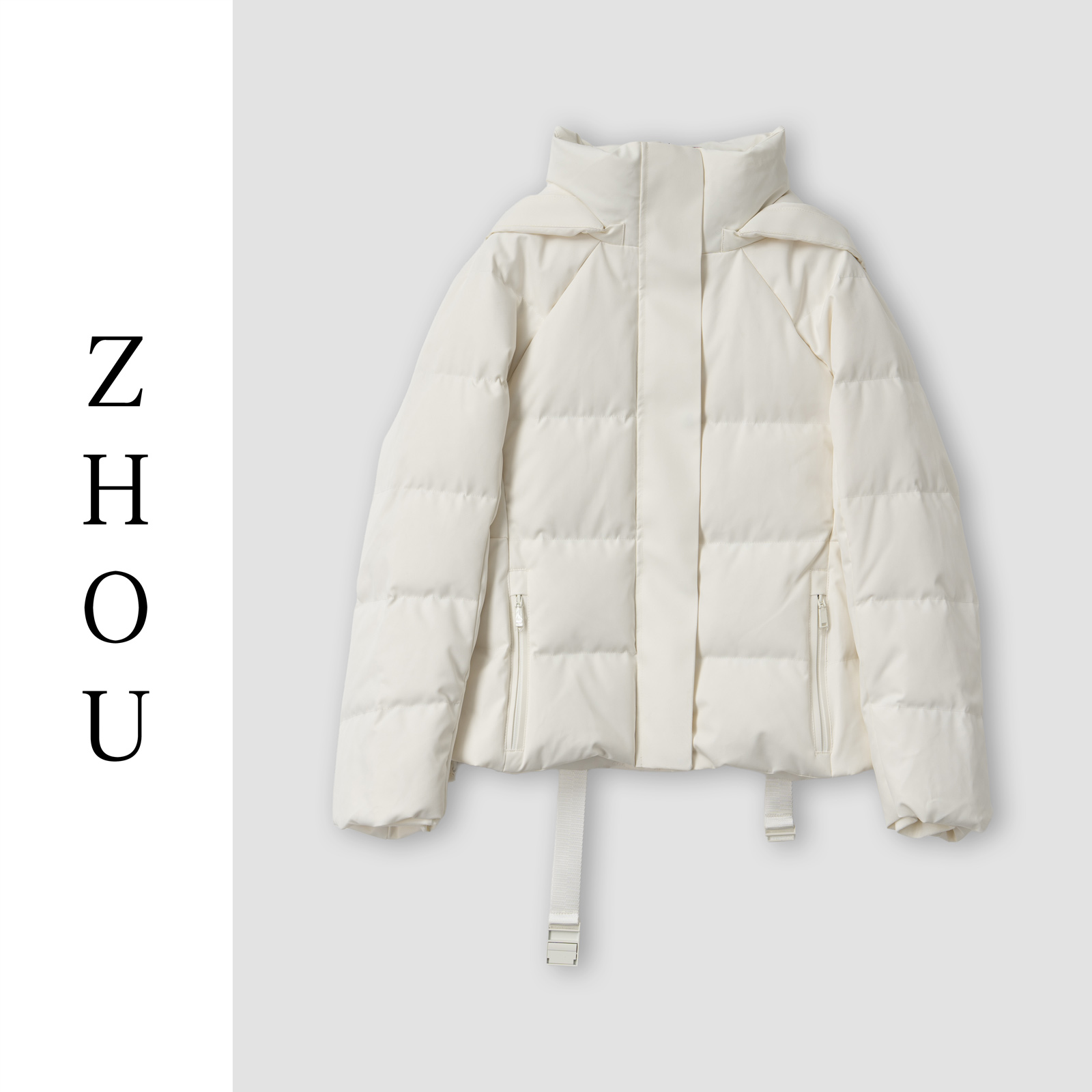 （周哥甄选）杏色羽绒外套-31746