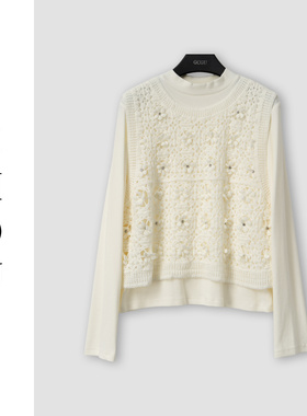 （周哥甄选）杏色针织上衣-32621