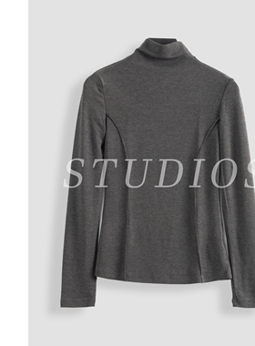 灰色气质百搭时尚上衣-17149