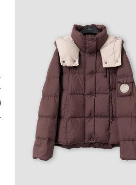 （周哥甄选）酱紫色羽绒服-32869