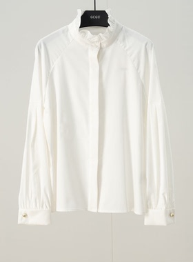 白色休闲时尚女士衬衫-13516