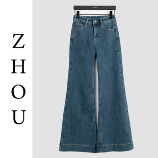 20383 新款 加绒蓝色气质时尚 百搭牛仔裤