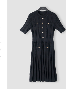 （周哥甄选）黑色连衣裙-22148