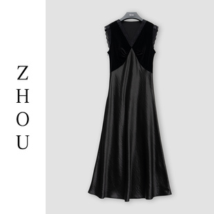 70296 黑色连衣裙 周哥甄选