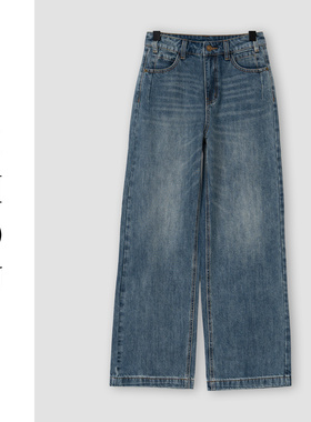 （周哥甄选）牛仔深蓝裤子-33285