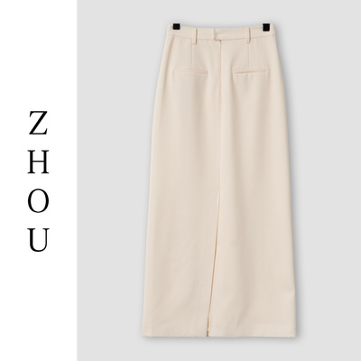 （周哥甄选）白色半身裙-22211