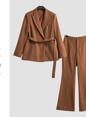 咖色时尚套装-20483