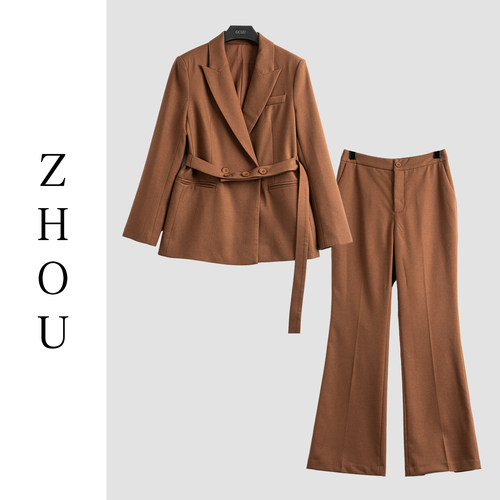 咖色时尚套装-20483