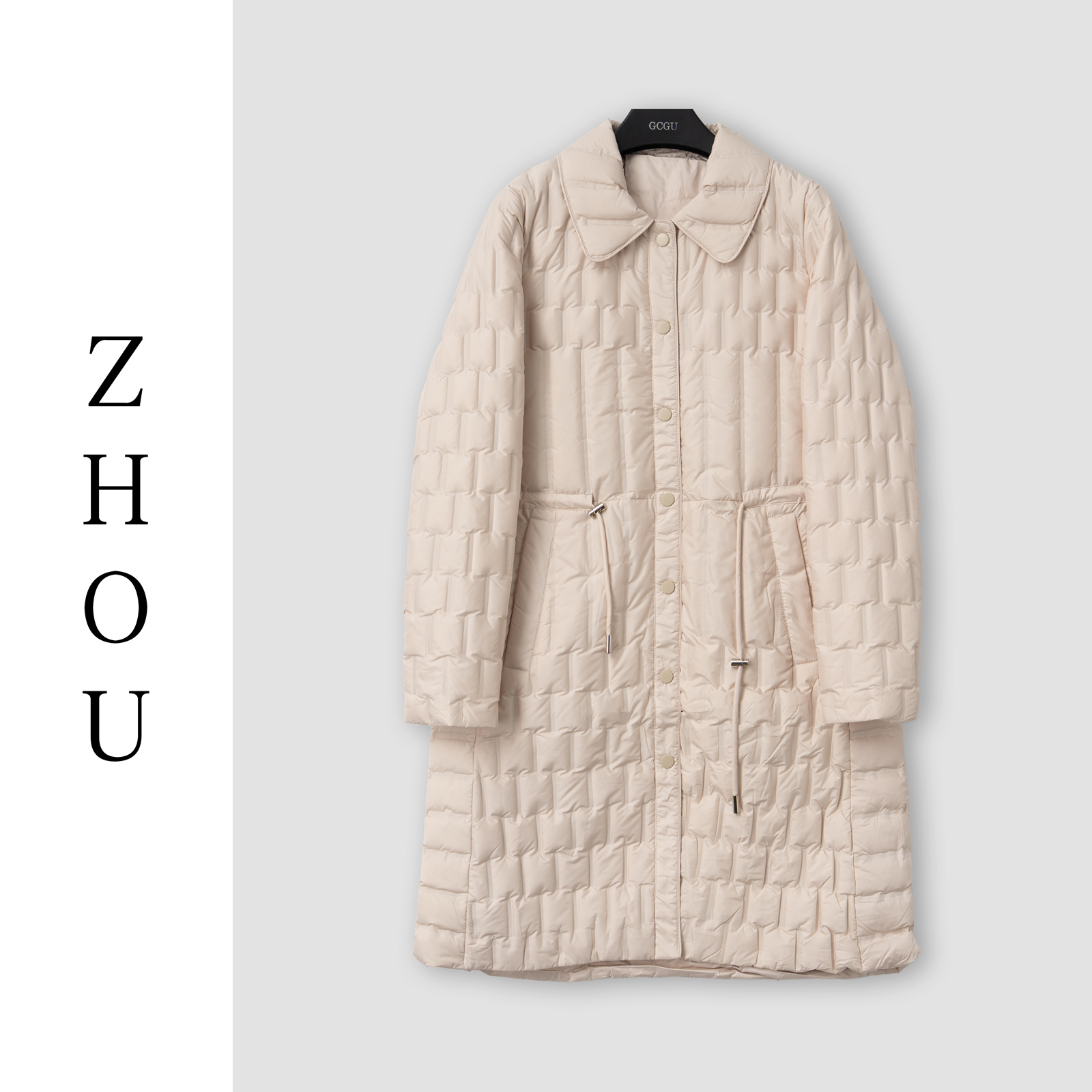 （周哥甄选）米色羽绒外套-31803