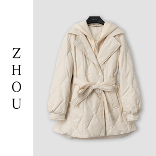 (周哥甄选)杏色羽绒外套-32692