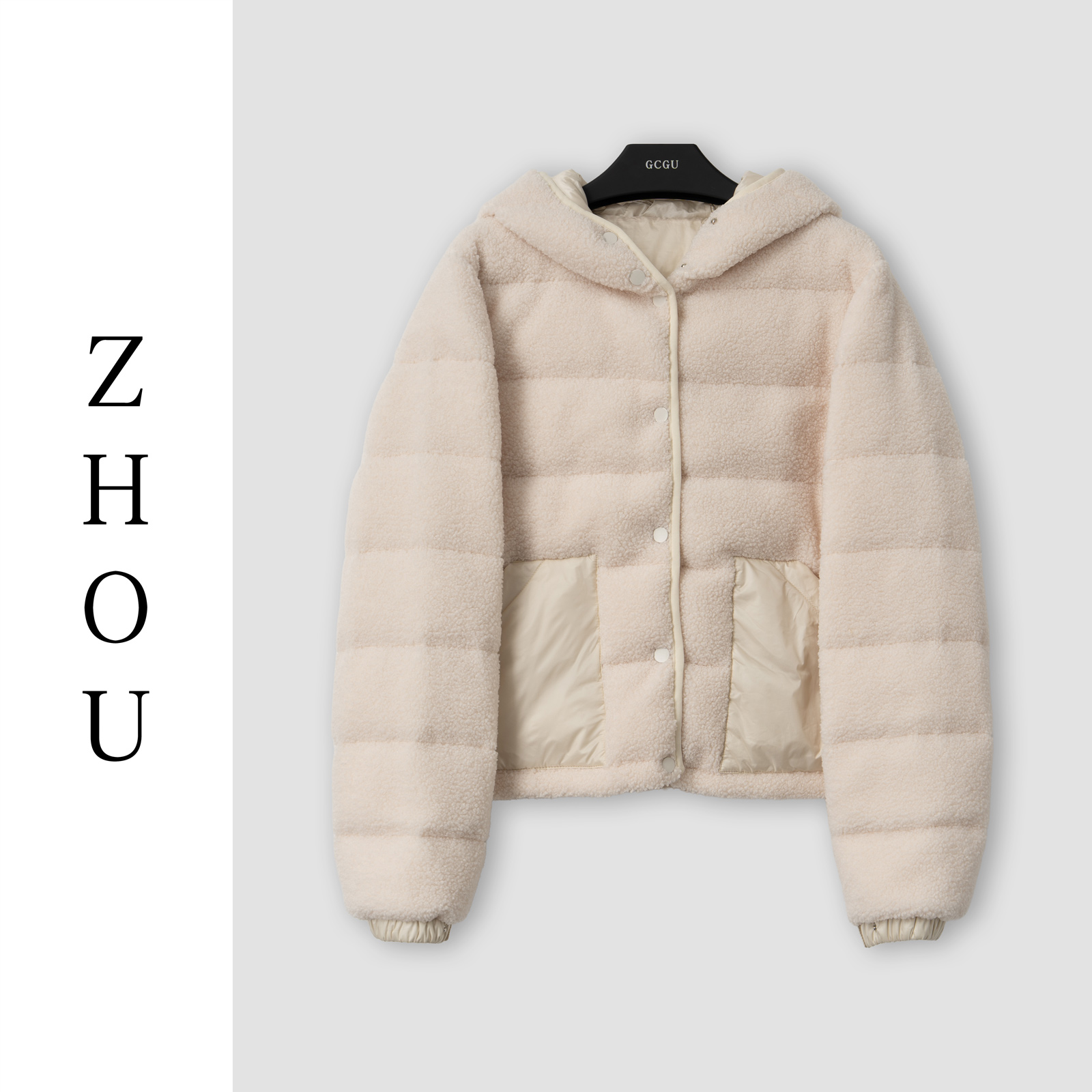 （周哥甄选）米色羽绒外套-31777