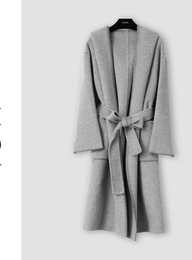 （周哥甄选）中灰毛呢大衣-32744