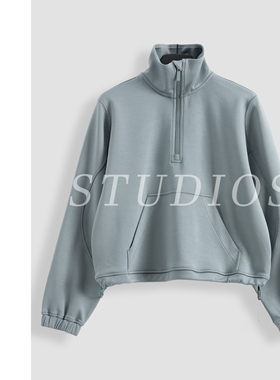 灰蓝色气质百搭时尚外套-16842