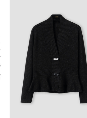 （周哥甄选）黑色针织开衫-32680