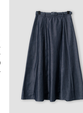 （周哥甄选）牛仔蓝半身裙-32762