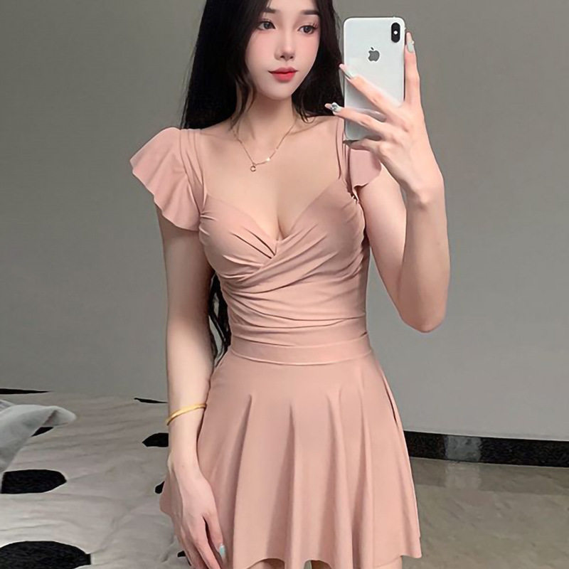 2025年夏季新款时尚洋气百搭显瘦减龄纯色连衣裙女网红气质休闲,女装/女士精品,连衣裙,淘宝优惠券,粉丝福利购,淘宝优惠卷