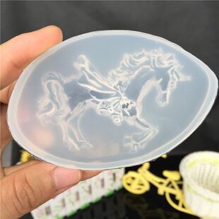 镜面滴胶模具飞天马独角兽造型硅胶模具DIY手工手机壳贴片工具蛋