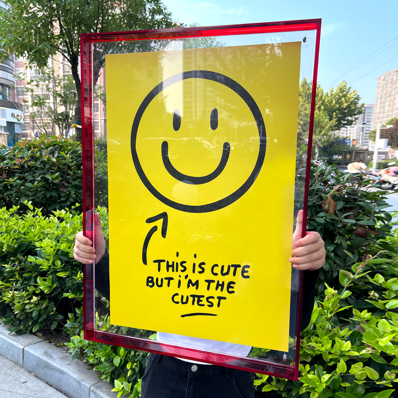 加厚彩色亚克力大尺寸挂墙照片墙