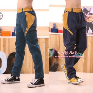 裤 子童装 男孩休闲裤 卡其裤 中大童 儿童裤 长裤 哈伦裤 新款 西装 韩版