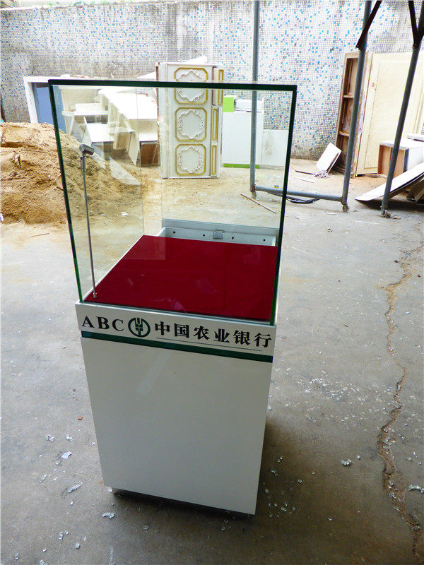 银行贵金属专用展示柜烤漆展柜资料陈列柜玻璃珠宝奢侈品展示柜