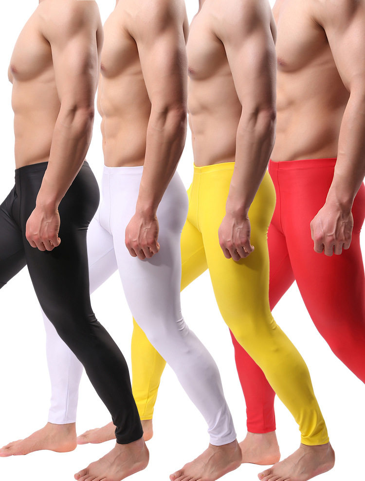 WOWHOMME 새로운 PU 가죽 바지 슈퍼 탄성 댄스 스타킹 바지 피트니스 스포츠 바지 오토바이 스타킹 WH63