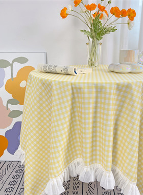 法式洛可可碎花花边桌布浪漫公主少女心桌布书桌长方形盖布背景布