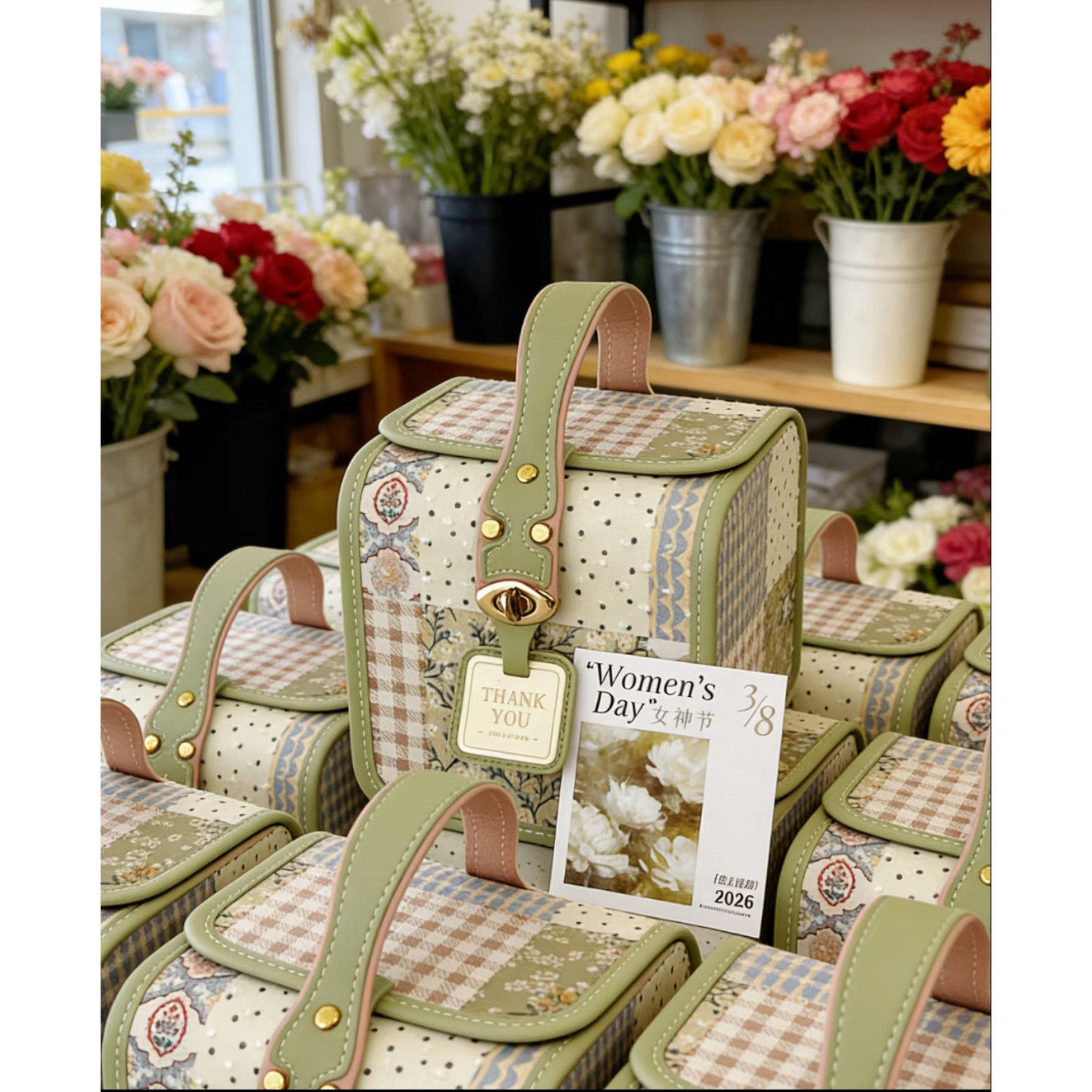 三八妇女节礼品袋烘焙燕窝伴手礼袋38女神节单位送员工客户礼物袋