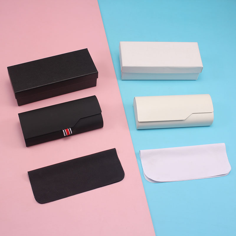 可定制logo眼镜盒高级感便携防抗压近视复古太阳眼睛墨镜盒子大号