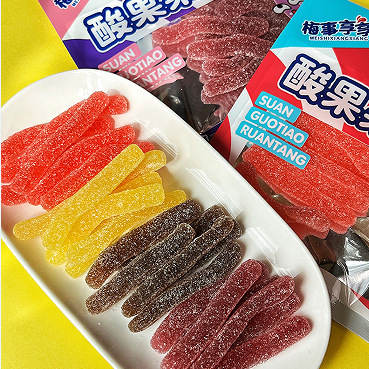 酸果条软糖草莓葡萄百香果可乐混合水果味网红爆款高颜值小零食品