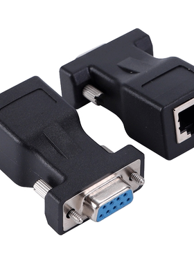 DB9串口转网口RJ45转接头