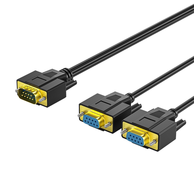 NETKRONE尼克龙串口一分二线镀金
