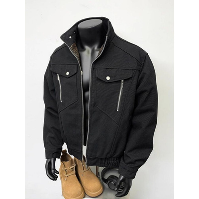 蛇年限定座山蟒哈灵顿飞行员夹克男春季cleanfit短款立领工装外套