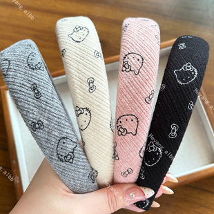 新款卡通时尚猫咪发箍甜美少女心洗脸头箍发束百搭学生发卡发饰