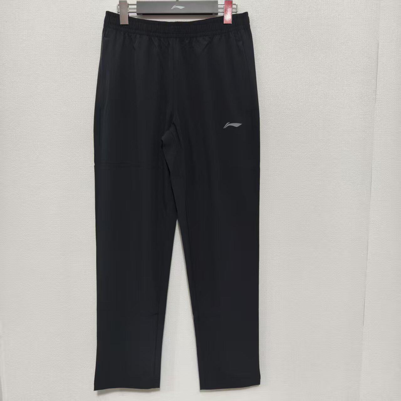 李宁夏季男子速干透气吸湿排汗舒适平口运动健身跑步长裤AYKU459