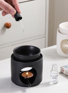 陶瓷分体简约设计香薰灯蜡烛精油炉烤茶器美容院按摩精油加热器