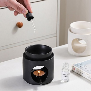 陶瓷分体简约设计香薰灯蜡烛精油炉烤茶器美容院按摩精油加热器
