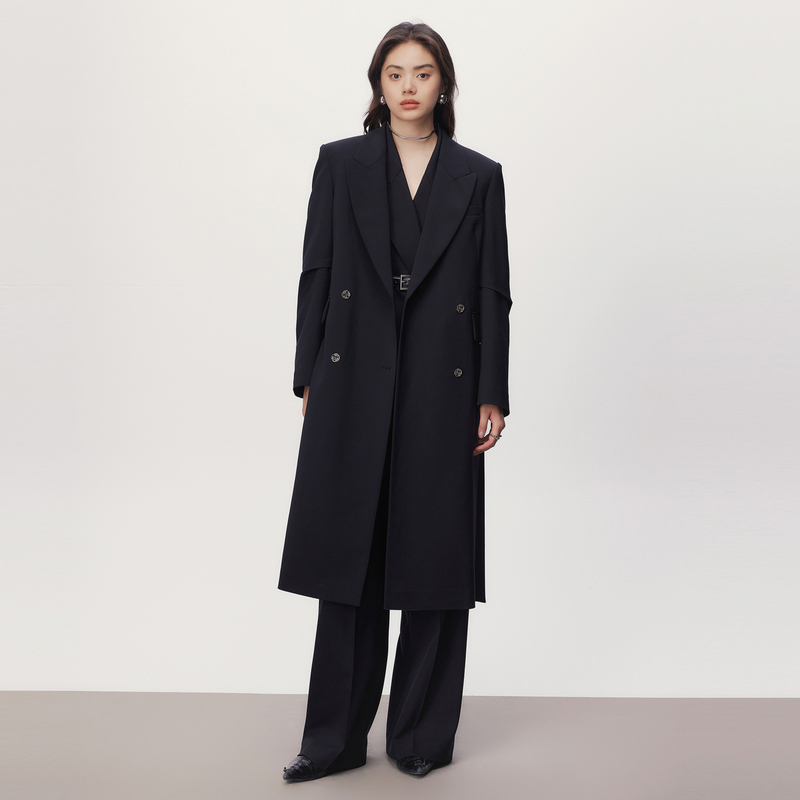 线上专享hply young秋季新款小众设计师长西装廓形西装外套