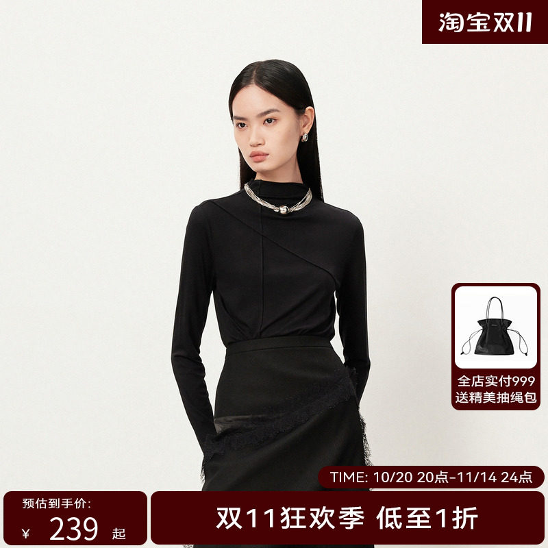 【商场同款】HPLY荷比俪冬季新款结构打底上衣HMD42610378