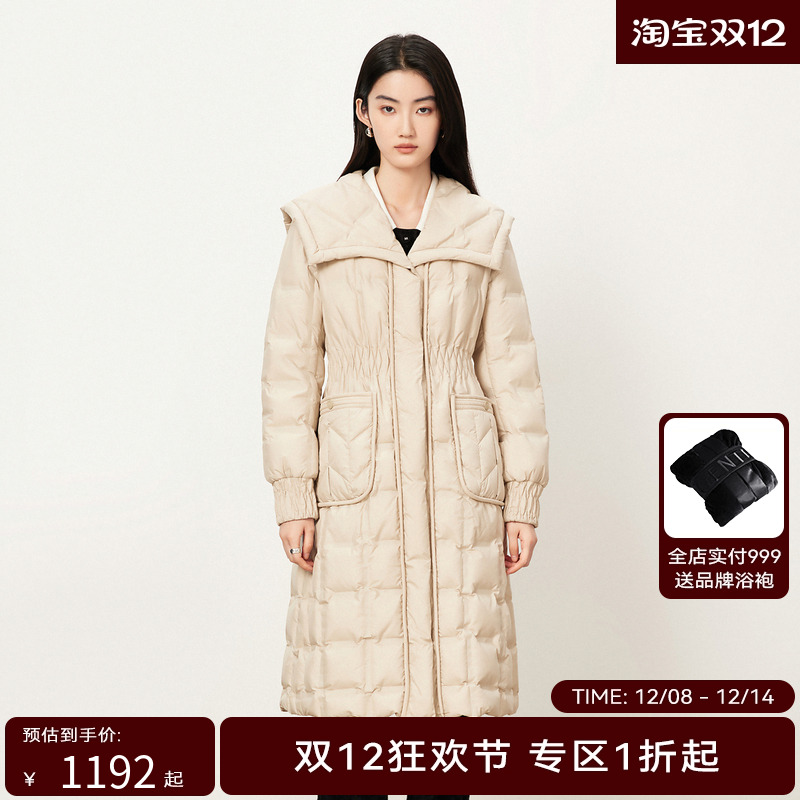 【商场同款】HPLY荷比俪冬季新款翻领休闲羽绒服