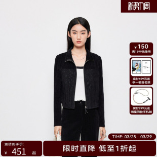 新款 HPLY荷比俪2024春季 女廓形蕾丝结合腰部细节衬衫 商场同款