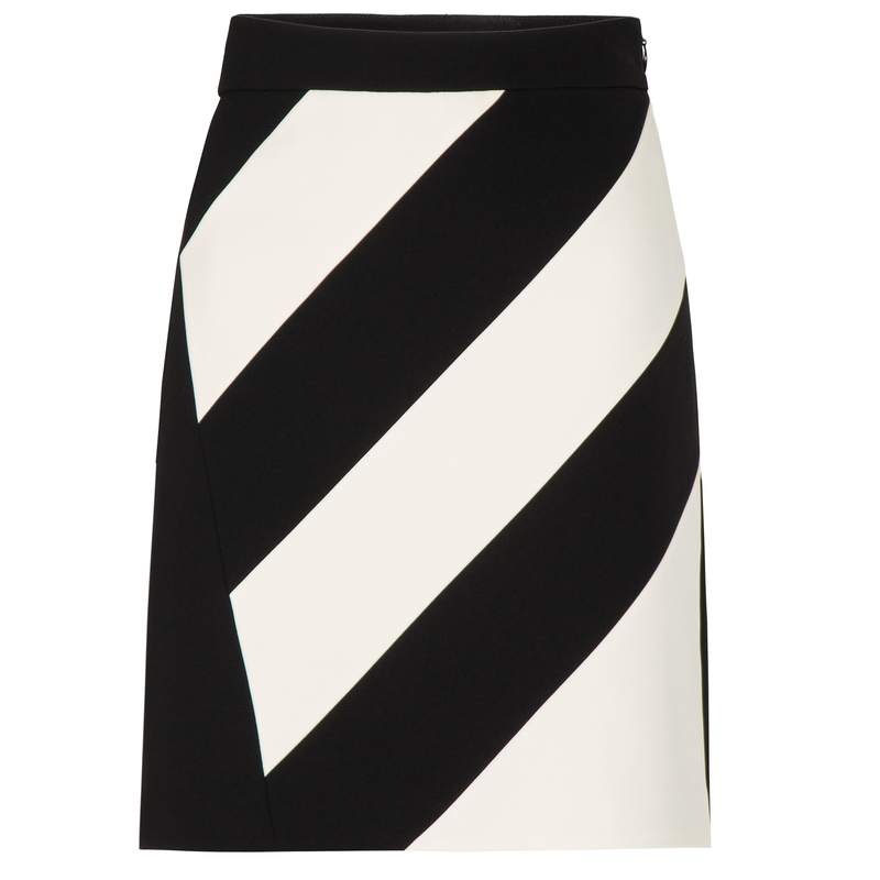 H·GENTEEL荷高 春新品风格款分割撞色设计A字半裙GUD13700627