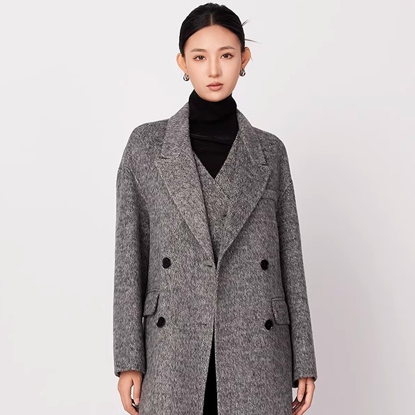 线上专享hply young荷比俪新款冬女复古优雅通勤马甲两件套大衣