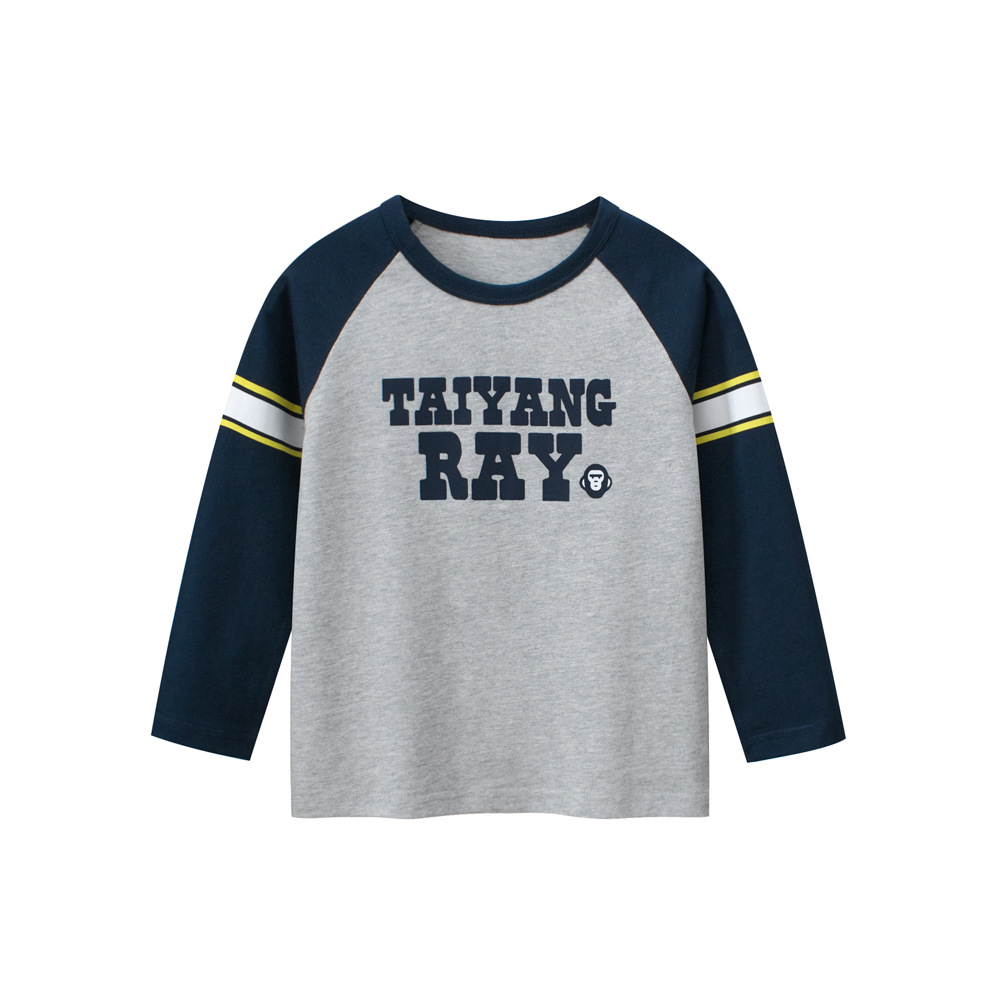 27kids品牌特价纯棉长袖T恤圆领