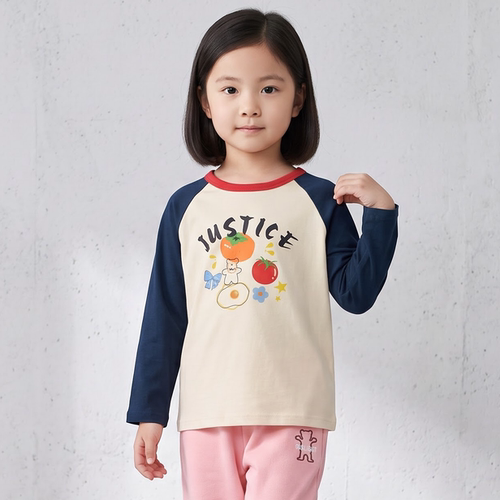 27home女童长袖t恤儿童纯棉衣服