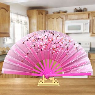 9.5寸开合流畅舞蹈折扇樱花蝴蝶扇子太极功夫扇跳舞走秀女士随身