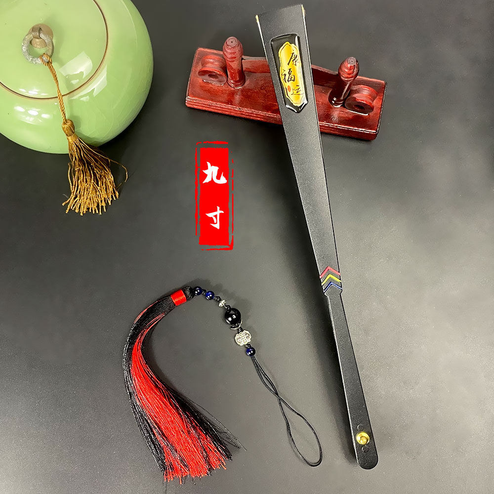 夏季随身防身武器扇9寸合金金属折扇扇子中国风绢布面功夫扇礼品