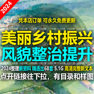 美丽乡村振兴规划新农村景观风貌环境提升改造治理整治建设工程图