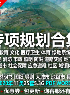 2020城市专项规划文化教育医疗体育设施海绵城市地下绿地系统市政