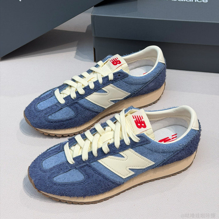 NB471蓝白男女耐磨运动休闲鞋